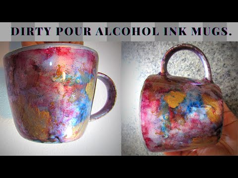 Dirty Pour Alcohol Ink Mug