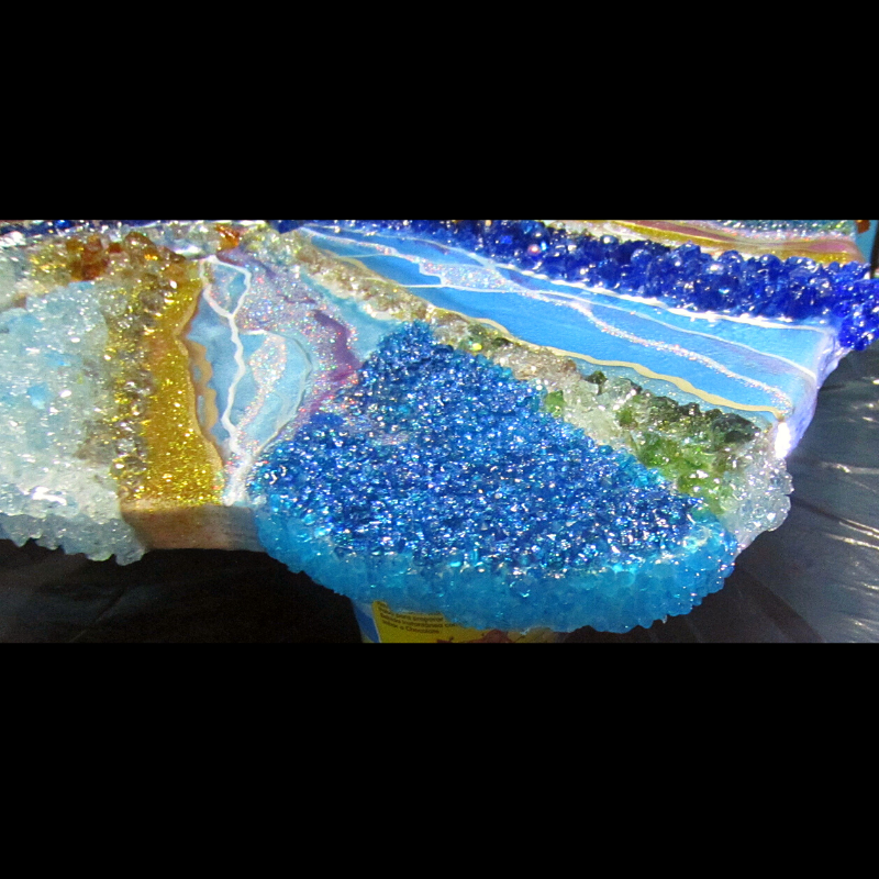 Irregular Shape Lapis Lazuli Inspire Geode Wall Art