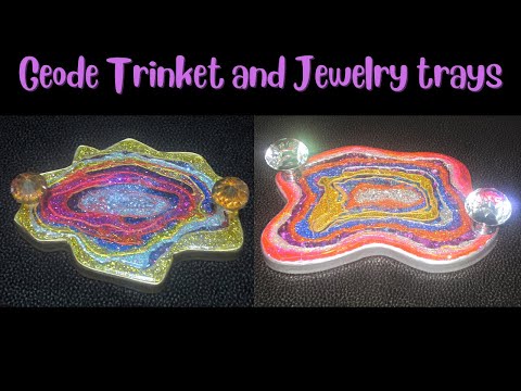 Geode Trinket and Jewelry Trays